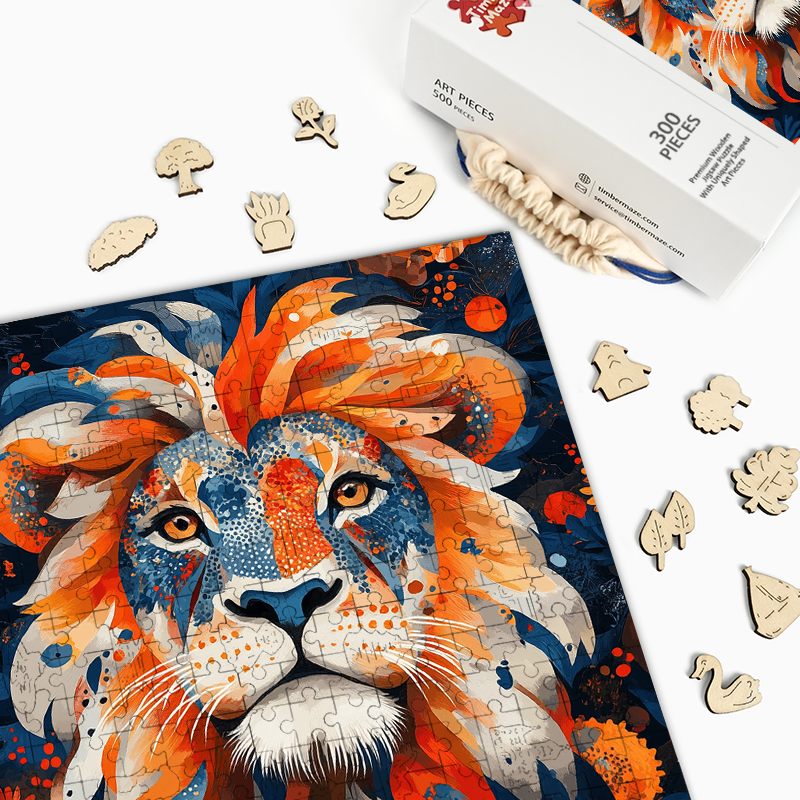 Brave Heart Löwe - Holzpuzzle