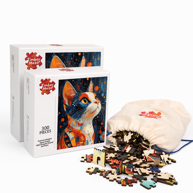 Kalikokatze - Holzpuzzle