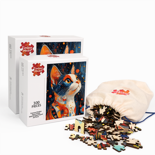 Kalikokatze - Holzpuzzle