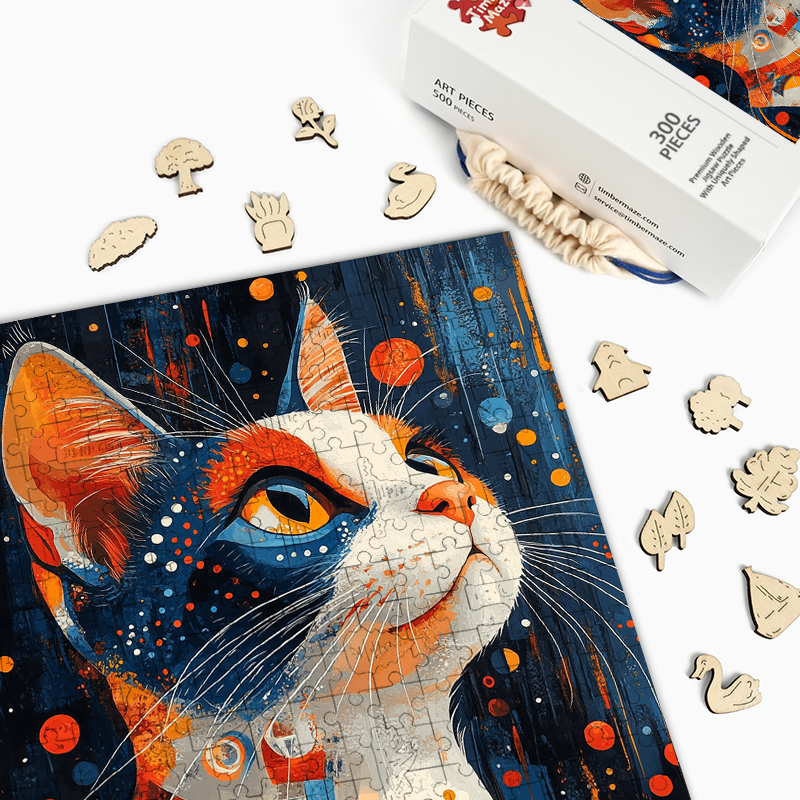 Kalikokatze - Holzpuzzle