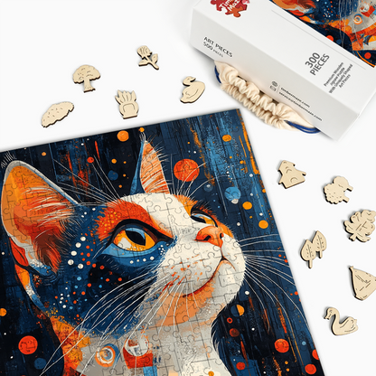 Kalikokatze - Holzpuzzle