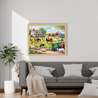 Bauernhofleben - Holzpuzzle