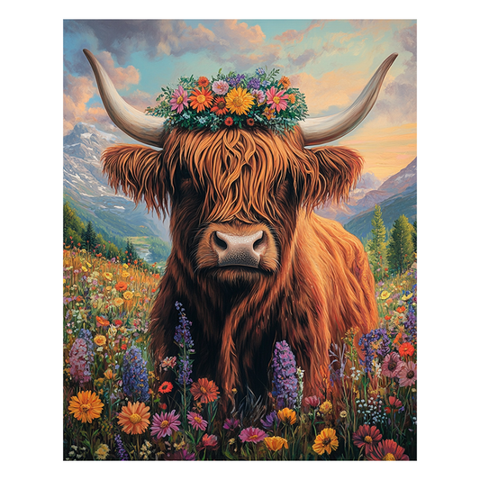 Hochlandkuh - Holzpuzzle