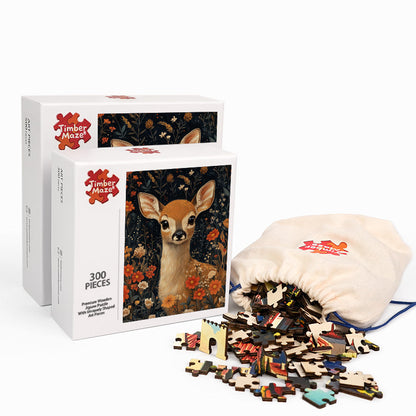 Unschuldiges Rehkitz - Holzpuzzle