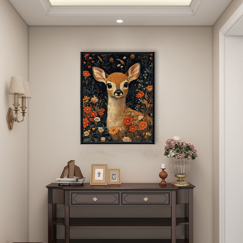 Unschuldiges Rehkitz - Holzpuzzle