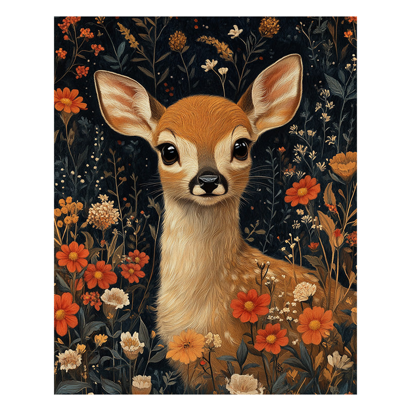 Unschuldiges Rehkitz - Holzpuzzle