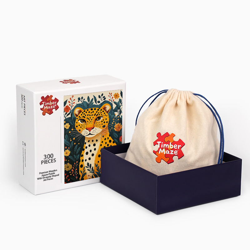 Dschungelleopard - Holzpuzzle