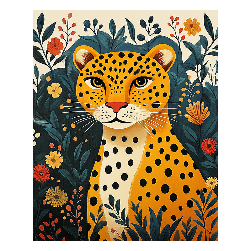 Dschungelleopard - Holzpuzzle