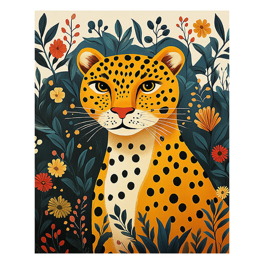 Dschungelleopard - Holzpuzzle