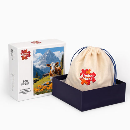 Schweizer Tagebuchkuh - Holzpuzzle