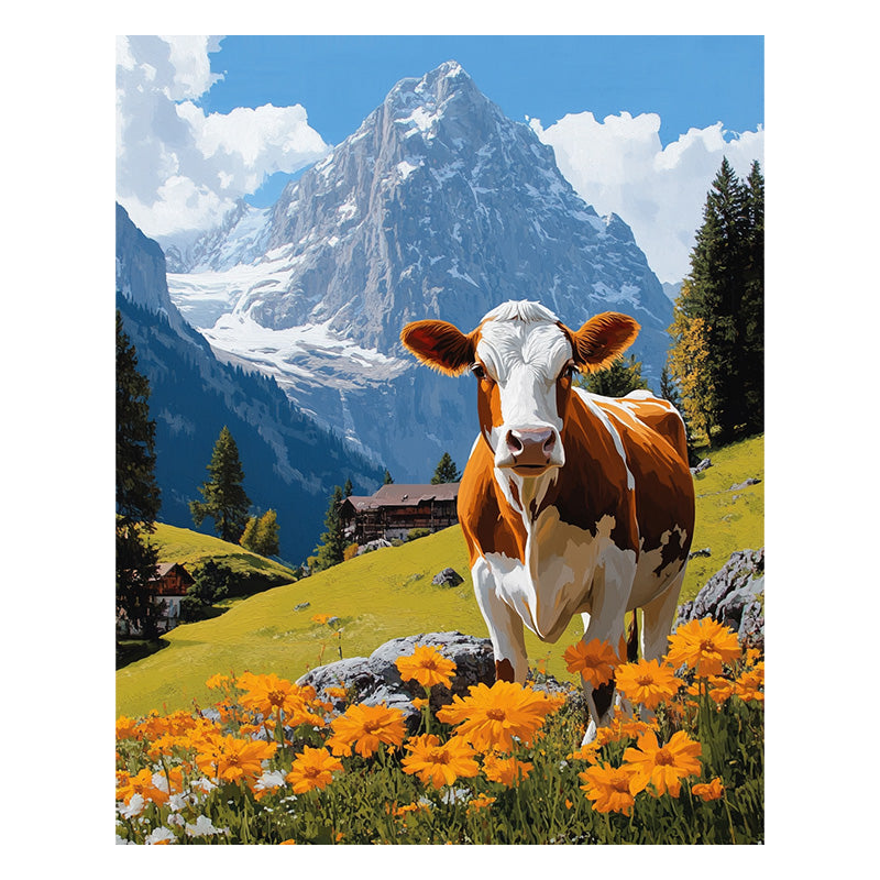 Schweizer Tagebuchkuh - Holzpuzzle