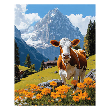 Schweizer Tagebuchkuh - Holzpuzzle