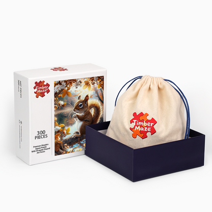 Ein Eichhörnchen-Moment - Holzpuzzle