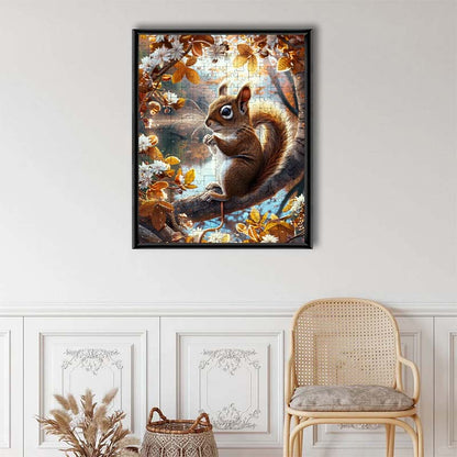 Ein Eichhörnchen-Moment - Holzpuzzle