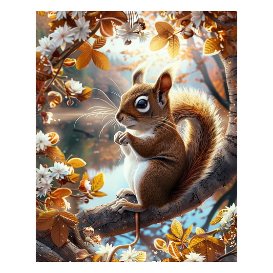 Ein Eichhörnchen-Moment - Holzpuzzle