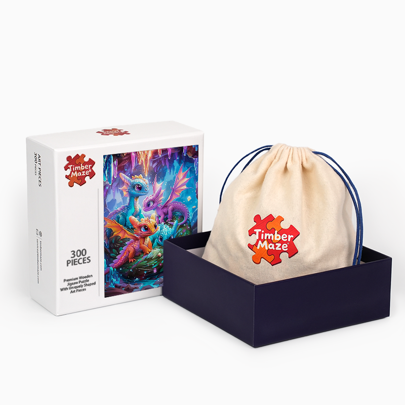 Kristalldrachen - Holzpuzzle