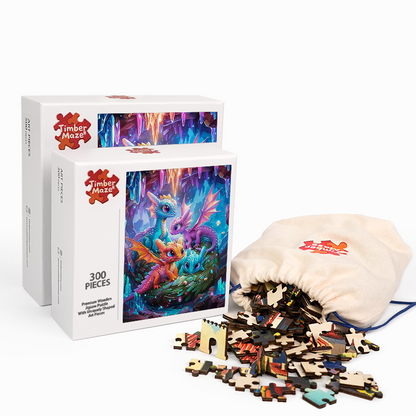 Kristalldrachen - Holzpuzzle