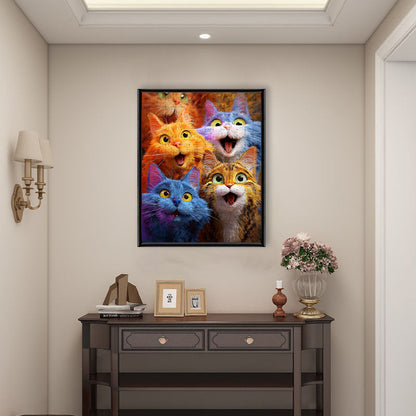 Regenbogen-Miau-tastisch - Holzpuzzle