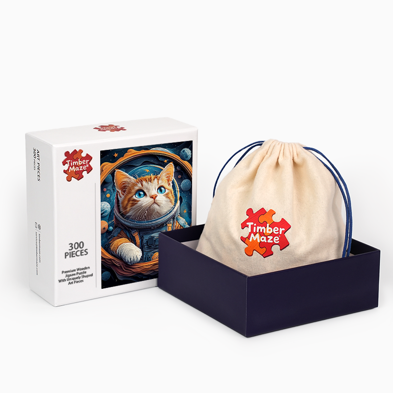 Die Astronautenkatze - Holzpuzzle