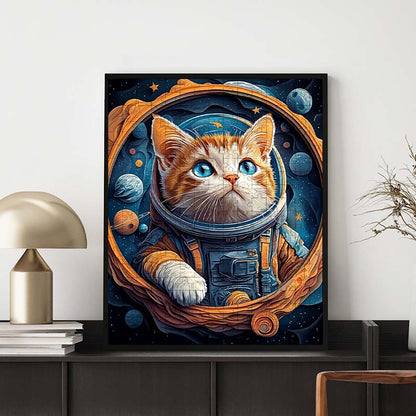 Die Astronautenkatze - Holzpuzzle