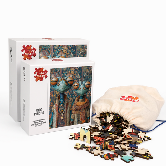 Alien Warriors - Holzpuzzle