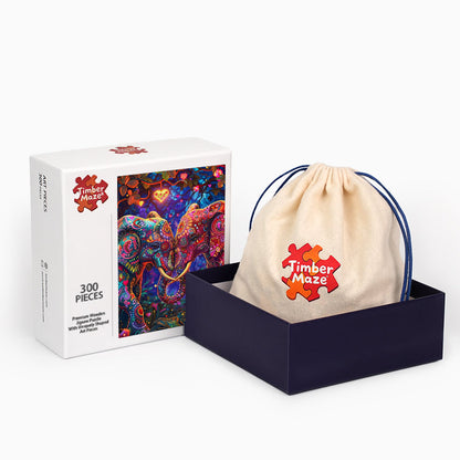 Verzauberte Elefanten - Holzpuzzle