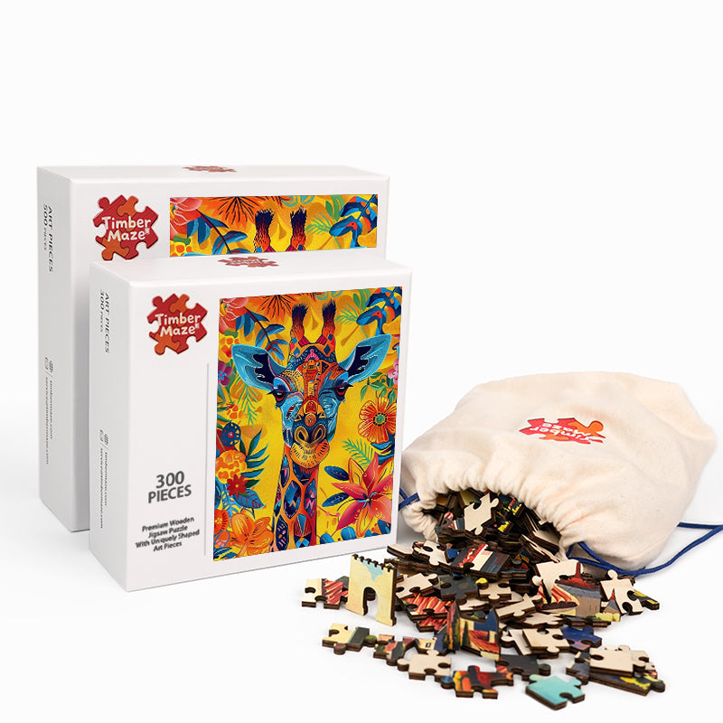 Giraffenmosaik - Holzpuzzle