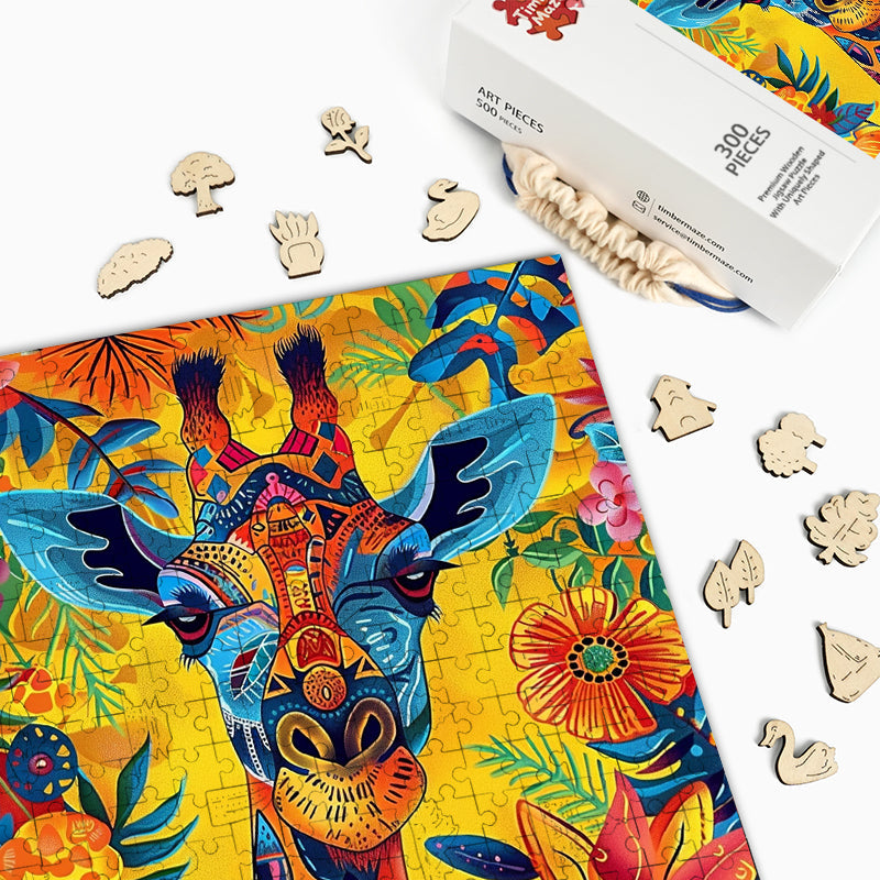 Giraffenmosaik - Holzpuzzle