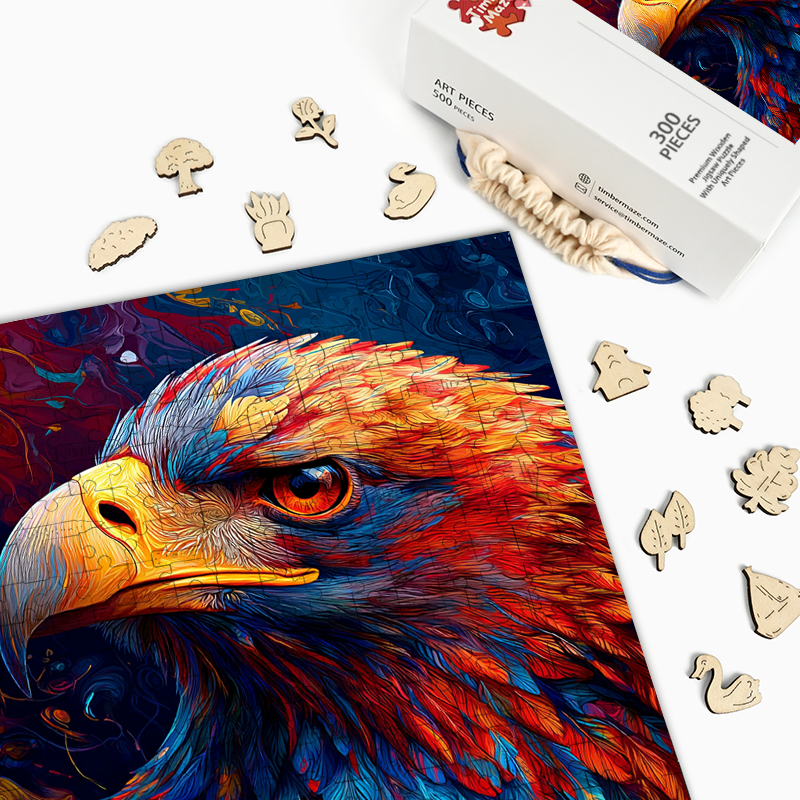Majestätischer Adler - Holzpuzzle