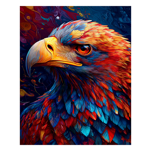 Majestätischer Adler - Holzpuzzle