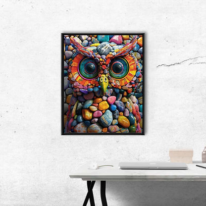 Mosaik-Eule - Holzpuzzle