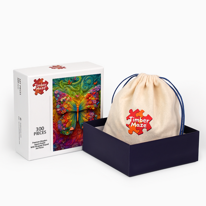 Fantasie-Schmetterling - Holzpuzzle