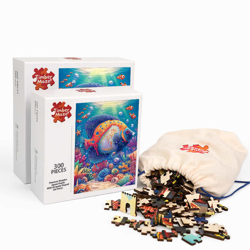 Ozeanfischparade - Holzpuzzle