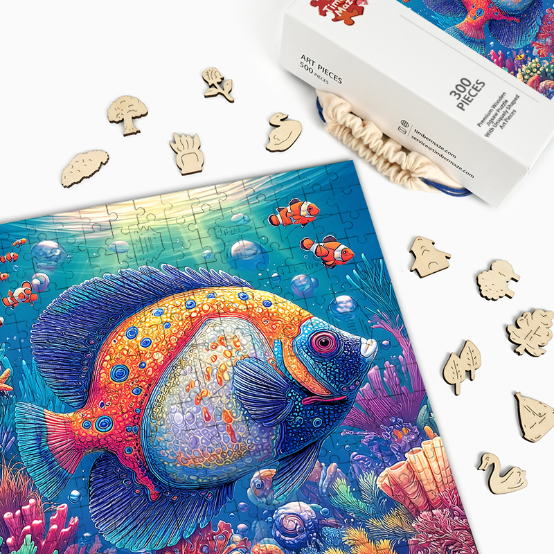 Ozeanfischparade - Holzpuzzle