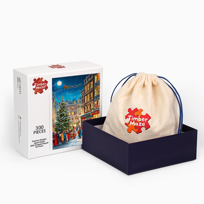 Weihnachtsstadt - Holzpuzzle