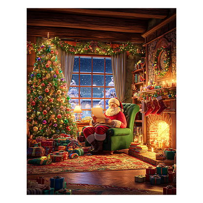 Santas Arbeitszimmer - Holzpuzzle