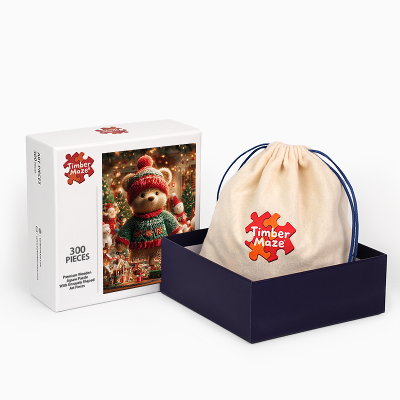 Teddys Feriendorf - Holzpuzzle