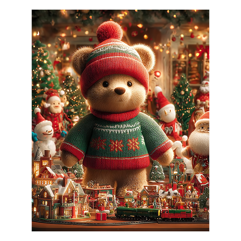 Teddys Feriendorf - Holzpuzzle