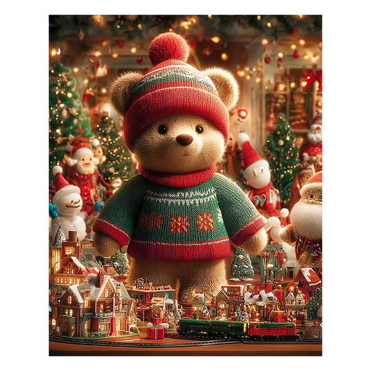 Teddys Feriendorf - Holzpuzzle