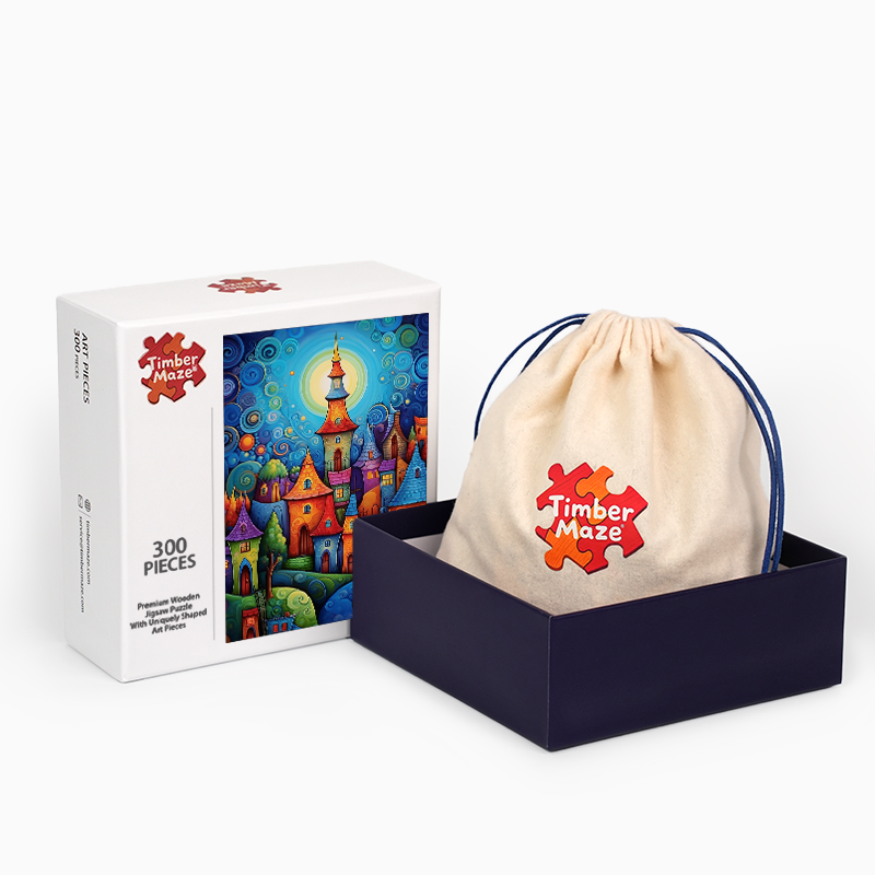 Fantasy Town - Holzpuzzle