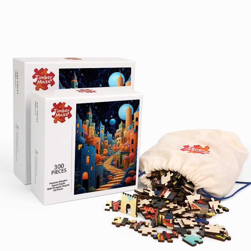 Monddorf - Holzpuzzle