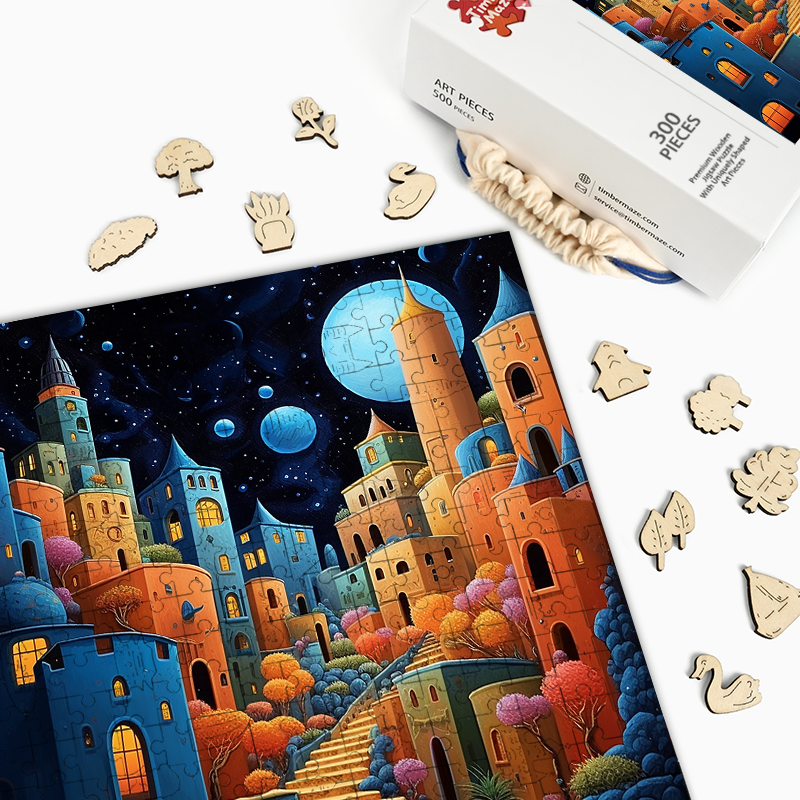 Monddorf - Holzpuzzle