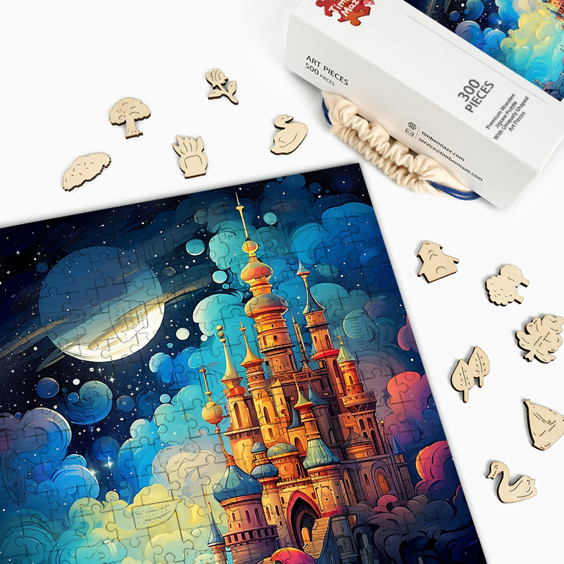 Sternenschloss - Holzpuzzle