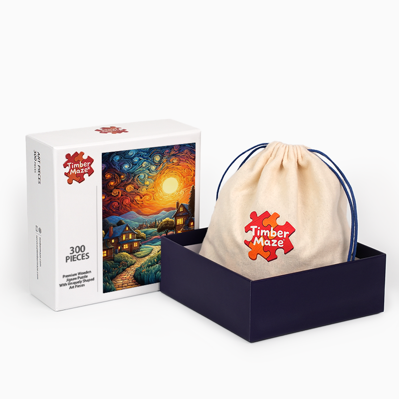 Sunset Cottages - Holzpuzzle