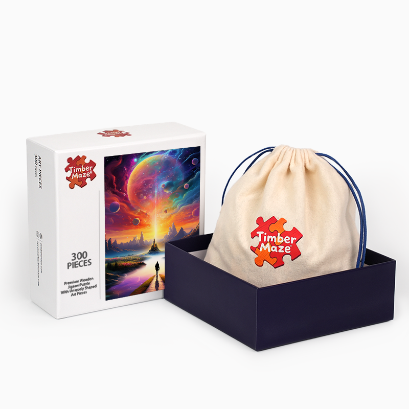 Himmlischer Pfad - Holzpuzzle