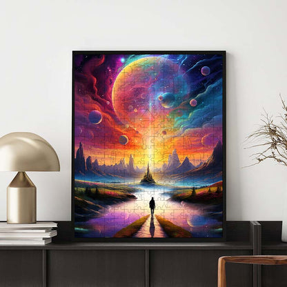 Himmlischer Pfad - Holzpuzzle