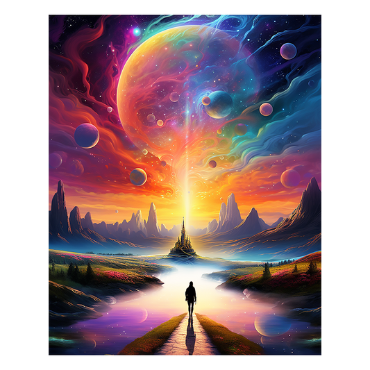 Himmlischer Pfad - Holzpuzzle