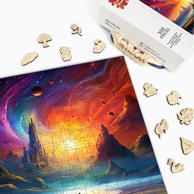 Sternenlichtreich - Holzpuzzle