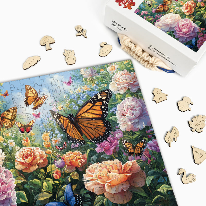 Schmetterlingsgarten - Holzpuzzle