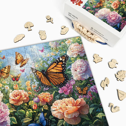 Schmetterlingsgarten - Holzpuzzle